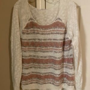 Knit cream sweater